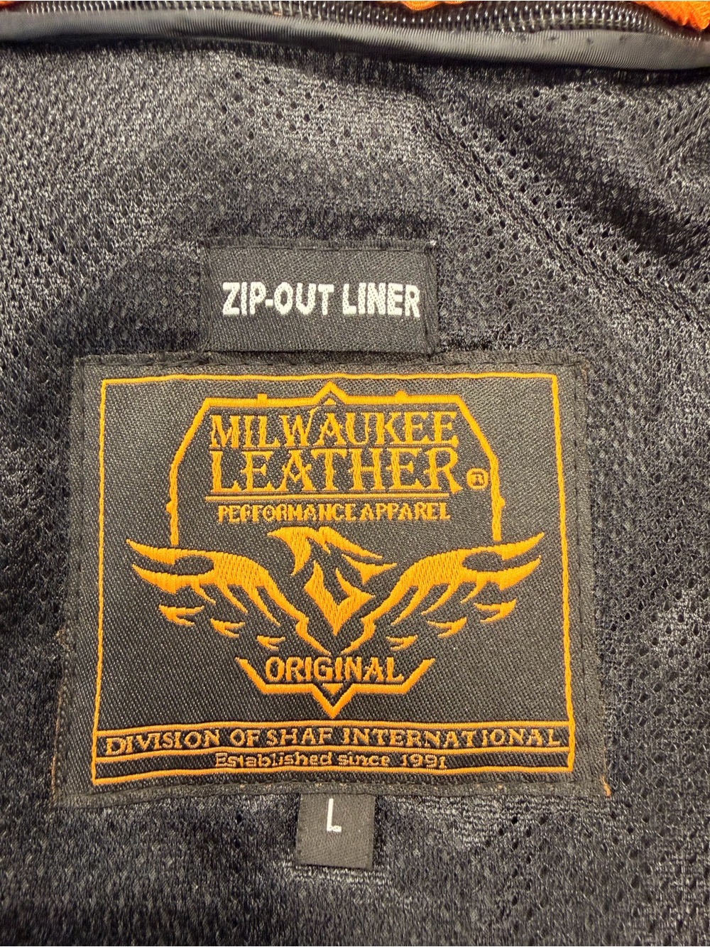 Milwaukee Leather Heavy Black Full Grain Leather Jacket with zip out liner